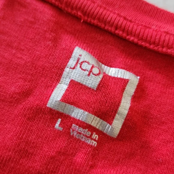 Red Short SleeveT-Shirt Size Large - Picture 2 of 4